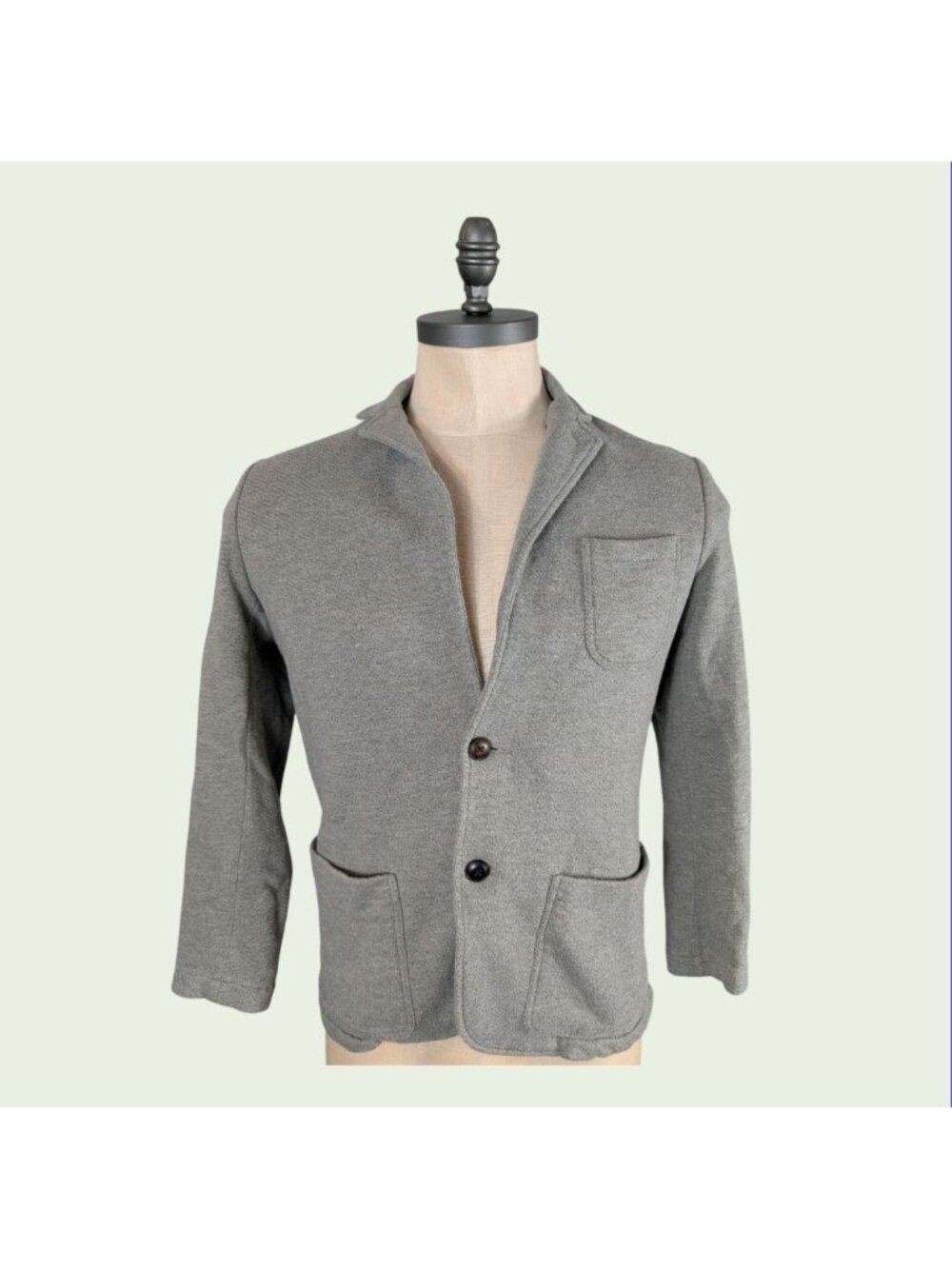 Faherty Reserve the Inlet Blazer Gray Cotton Blend Men's size M